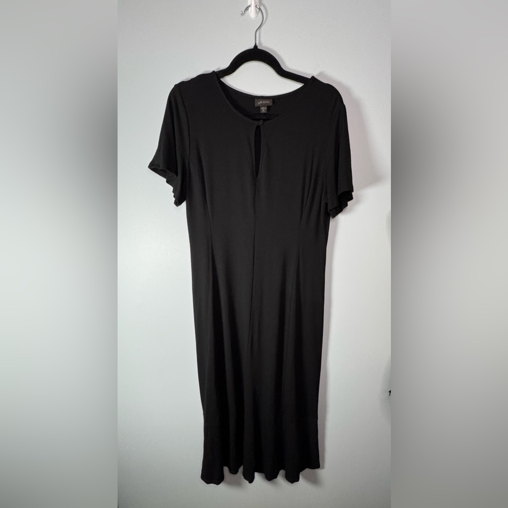 J. Jill Classic Black Keyhole Dress